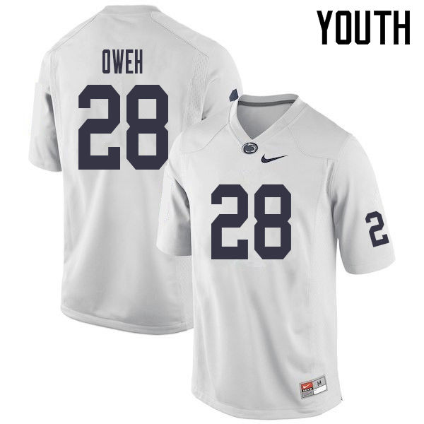 NCAA Nike Youth Penn State Nittany Lions Jayson Oweh #28 College Football Authentic White Stitched Jersey DVF3098JN